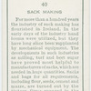 Sack making.