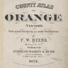County atlas of Orange, New York