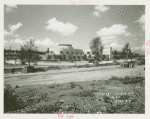 Administration Building - Construction - Looking NW with people and trees