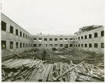 Administration Building - Construction - Interior Court looking West