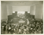 American Telephone & Telegraph Exhibit - Courtyard display with crowd