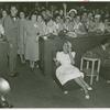 American Telephone & Telegraph Exhibit - Woman on phone with crowd behind