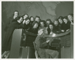 American Telephone & Telegraph Exhibit - Employees at light control switchboard