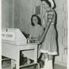 American Telephone & Telegraph Exhibit - Dimple Causey (Miss Houston) at the Voder