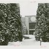 American Telephone & Telegraph Exhibit - Building - Entrance in snow