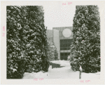 American Telephone & Telegraph Exhibit - Building - Entrance in snow