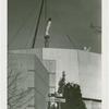 American Telephone & Telegraph Exhibit - Building - Statue of man in half