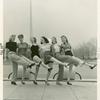 Amusements - American Jubilee - Performers - Chorus girls pose in front of pool at Constitution Hall