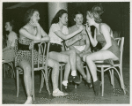 Amusements - American Jubilee - Performers - Chorus girls with cigarette