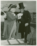 Amusements - American Jubilee - Performers - George Washington lights Abraham Lincoln's cigar