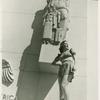 Amusements - American Jubilee - Performers - Christie, Irene - Beneath statue of Peace