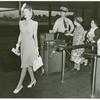 Amusements - American Jubilee - Performers - Eckhardt, Evelyn - Attendant and visitors at turnstile