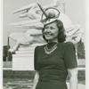 Amusements - American Jubilee - Performers - Monroe, Lucy - Wearing Trylon and Perisphere hat
