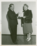 Amusements - American Jubilee - Performers - Wynn, Murray - Being presented scroll