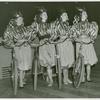 Amusements - American Jubilee - Scenes - Bicycle Number - Four girls in costume on bicycle