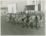 Amusements - American Jubilee - Scenes - Bicycle Number - Girls on bicycle during rehearsal