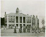 Amusements - American Jubilee - Scenes - George Washington Inauguration - Entrance of foot soldiers