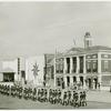 Amusements - American Jubilee - Scenes - George Washington Inauguration - Entrance of foot soldiers