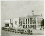 Amusements - American Jubilee - Scenes - George Washington Inauguration - Entrance of foot soldiers