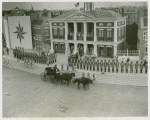 Amusements - American Jubilee - Scenes - George Washington Inauguration - Washington arrives in carriage