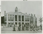 Amusements - American Jubilee - Scenes - George Washington Inauguration - Exit of foot soldiers