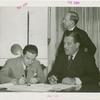 Amusements - Aquacade - Billy Rose signing contract