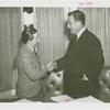 Amusements - Aquacade - Billy Rose and Grover Whalen shaking hands