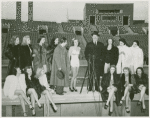 Amusements - Aquacade - Holm, Eleanor - At Aquacade dedication with Billy Rose and Grover Whalen