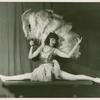 Amusements - Dance - Girl doing split with fan