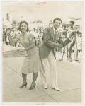 Amusements - Dance - Arthur Murray dancers demonstrating "Boomps-a-Daisy"