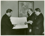 Amusements - Games and Rides - Grover Whalen signing contract for Giant Safety Coaster
