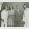 Amusements - Games and Rides - Parachute Jump - Rathbone couple with employees