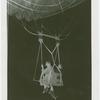 Amusements - Games and Rides - Parachute Jump - Two women suspended on jammed ride