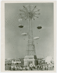 Amusements - Games and Rides - Parachute Jump - Parachutes descending