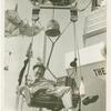 Amusements - Games and Rides - Parachute Jump - Comedy routine, laughing man
