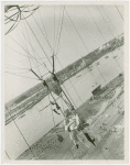 Amusements - Games and Rides - Parachute Jump - Comedy routine, man on telephone