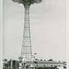 Amusements - Games and Rides - Parachute Jump - Cuban Village in foreground