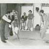 Amusements - Midway Activities - Man and woman in joke photography studio
