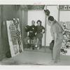 Amusements - Midway Activities - Man and woman in joke photography studio