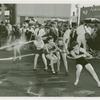 Amusements - Midway Activities - Girls in tug of war