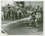 Amusements - Midway Activities - Girls in tug of war