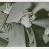 Amusements - Midway Activities - Barkers - Barker shouting into cone
