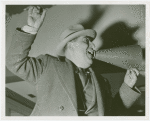 Amusements - Midway Activities - Barkers - Barker shouting into cone