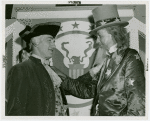 Amusements - Midway Activities - Uncle Sam - Standing with George Washington