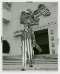 Amusements - Midway Activities - Uncle Sam - Coming out of Federal Building