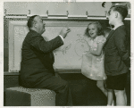 Amusements - Performers and Personalities - Ferde Grofe with his two children, Anne and Ferde Jr.