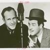 Amusements - Performers and Personalities - Bud Abbott and Lou Costello with microphone