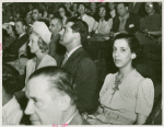 Amusements - Performers and Personalities - Cary Grant and Phyllis Brooks in audience