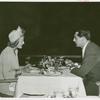 Amusements - Performers and Personalities - Cary Grant and Phyllis Brooks dining at French Pavilion
