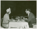 Amusements - Performers and Personalities - Cary Grant and Phyllis Brooks dining at French Pavilion